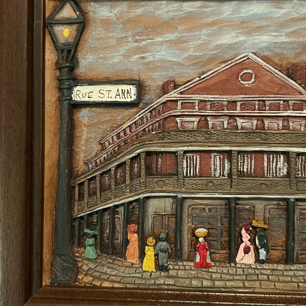 Kay Glenn New Orleans Street Scenes Woodgraph/Relief Carving Signed & Numbered - Picture 6 of 16